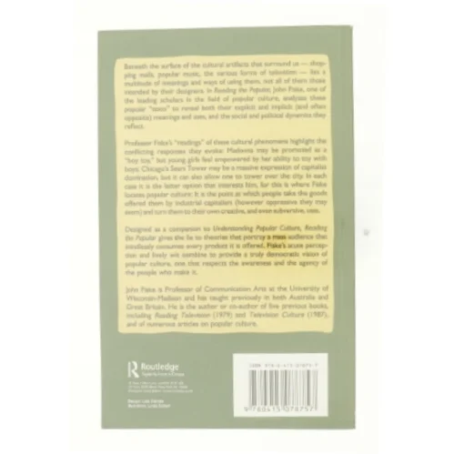 Reading the Popular by John Fiske af John Fiske (Bog)