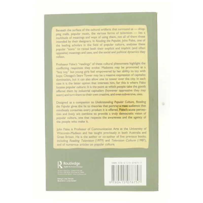 Reading the Popular by John Fiske af John Fiske (Bog)