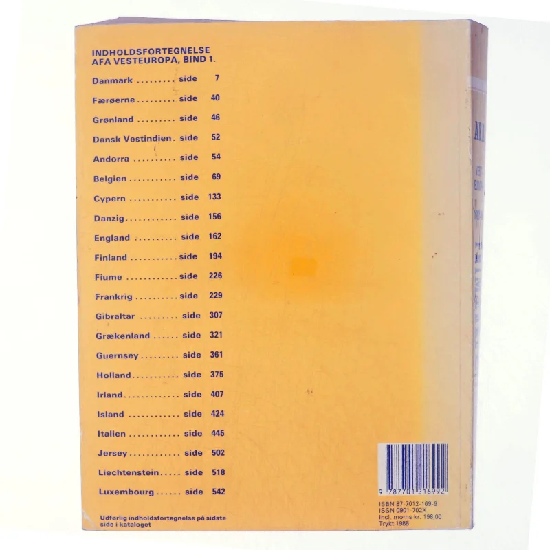 Frimærkekatalog 1988-89