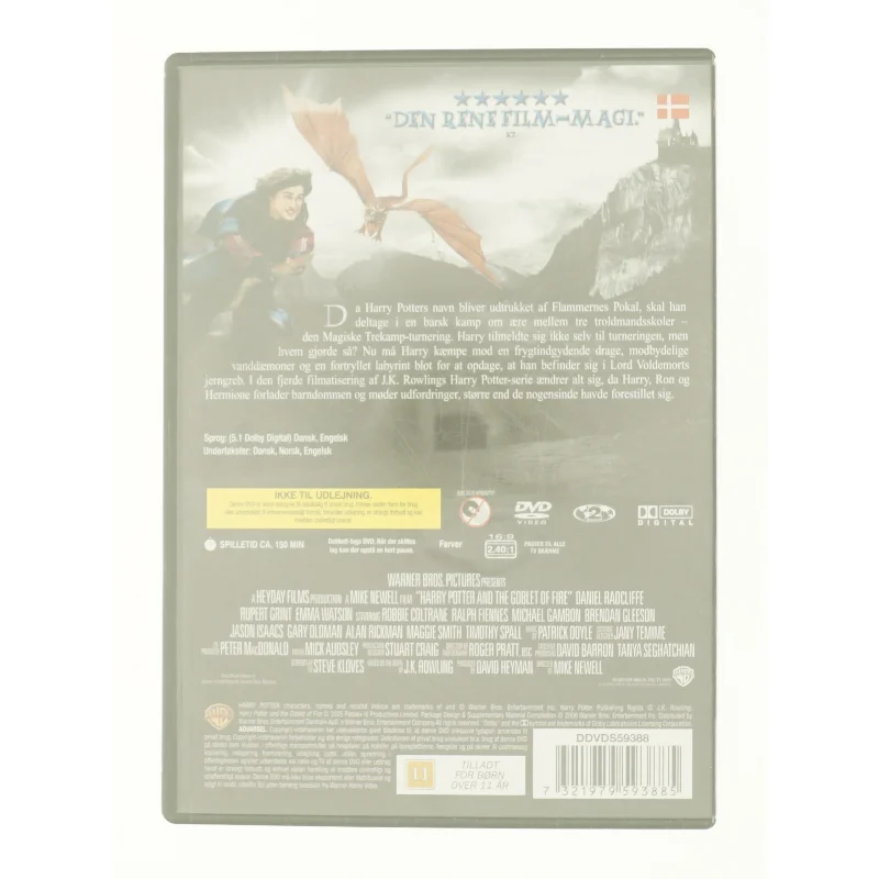Harry Potter og Flammernes Pokal fra dvd
