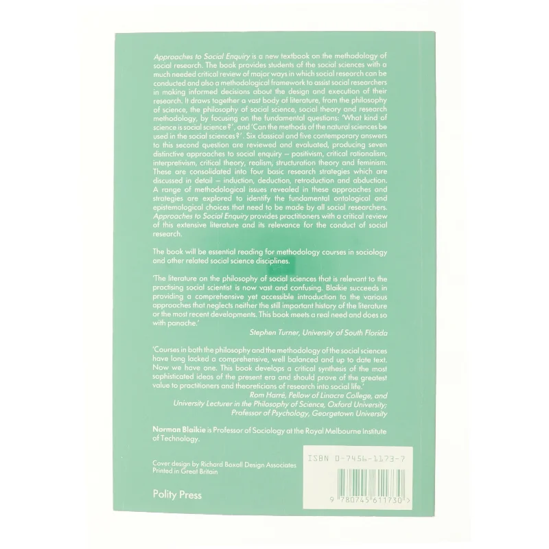 Approaches to Social Enquiry Paperback af Norman Blaikie (Bog)