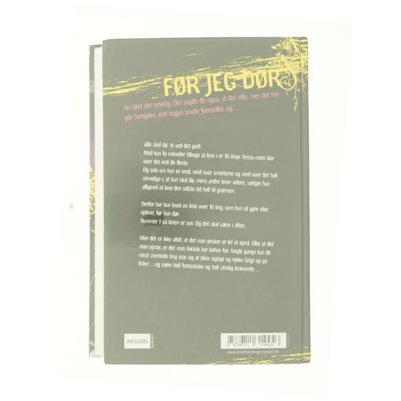 Før jeg dør af Jenny Downham (Bog)