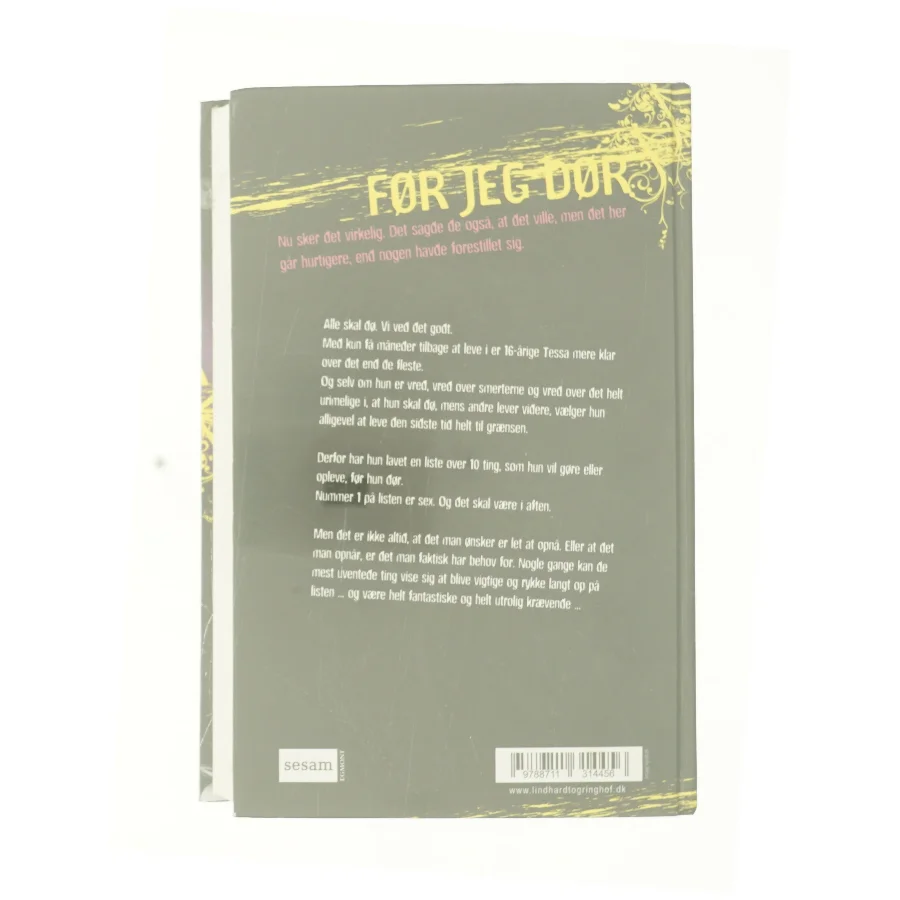 Før jeg dør af Jenny Downham (Bog)