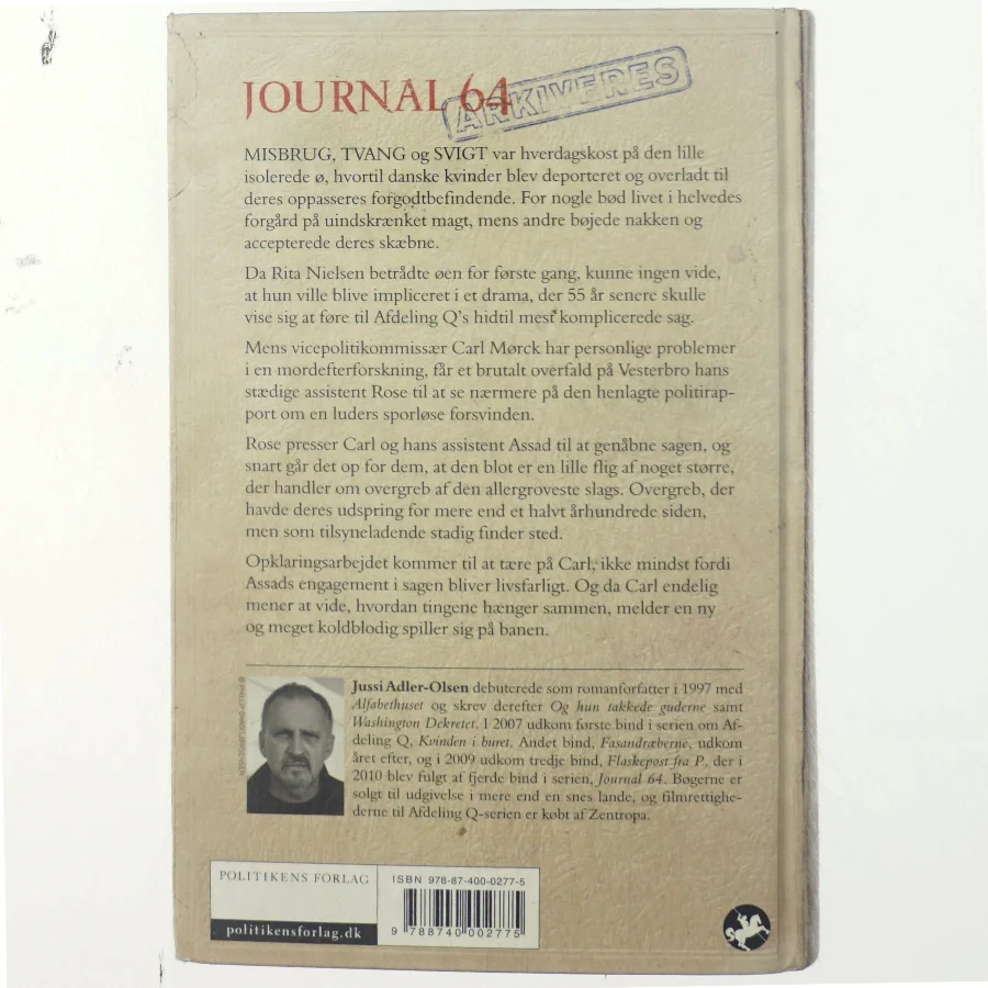 Journal 64 : krimithriller af Jussi Adler-Olsen (Bog)