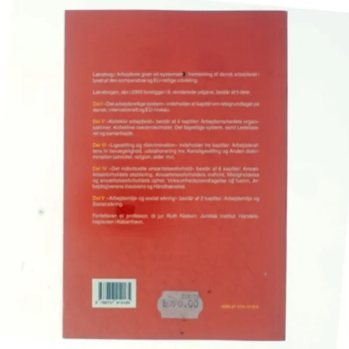 Lærebog i arbejdsret af Ruth Nielsen (f. 1946) (Bog)