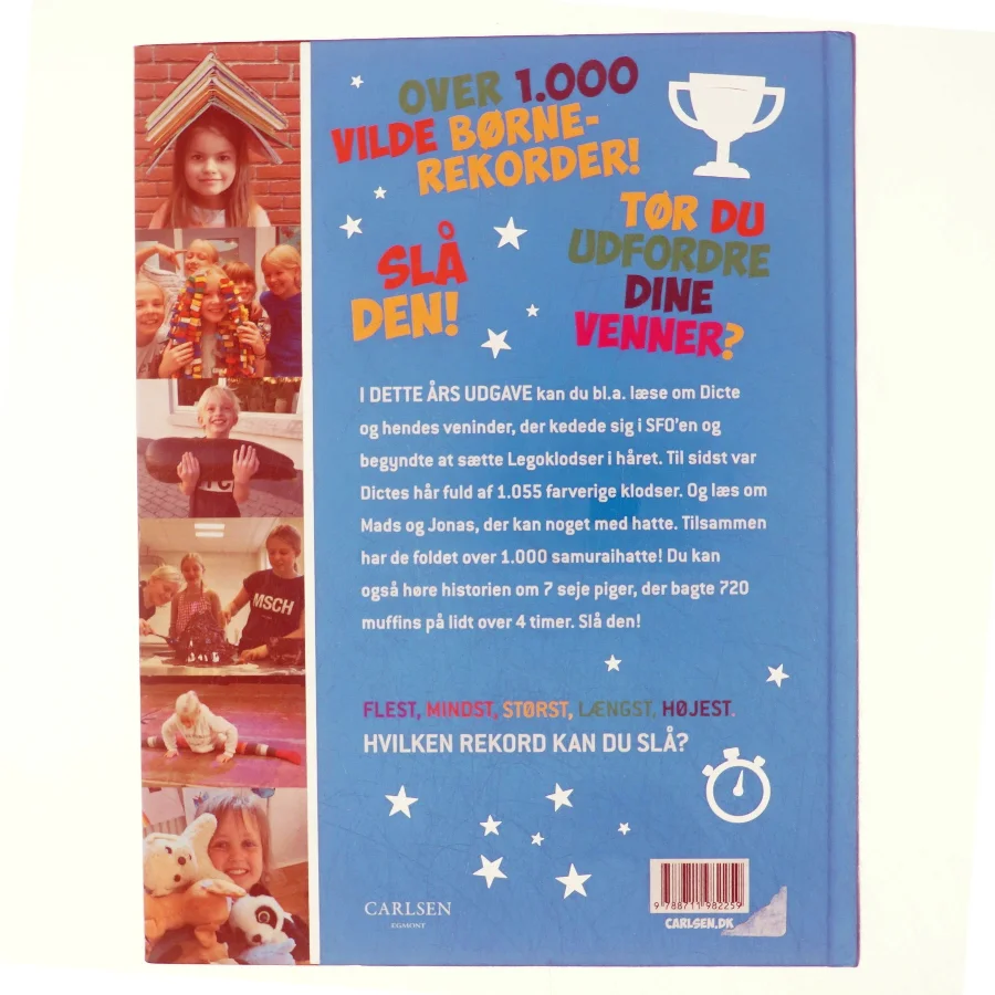 Børnenes rekordbog 2021 af Carlsen (Bog)