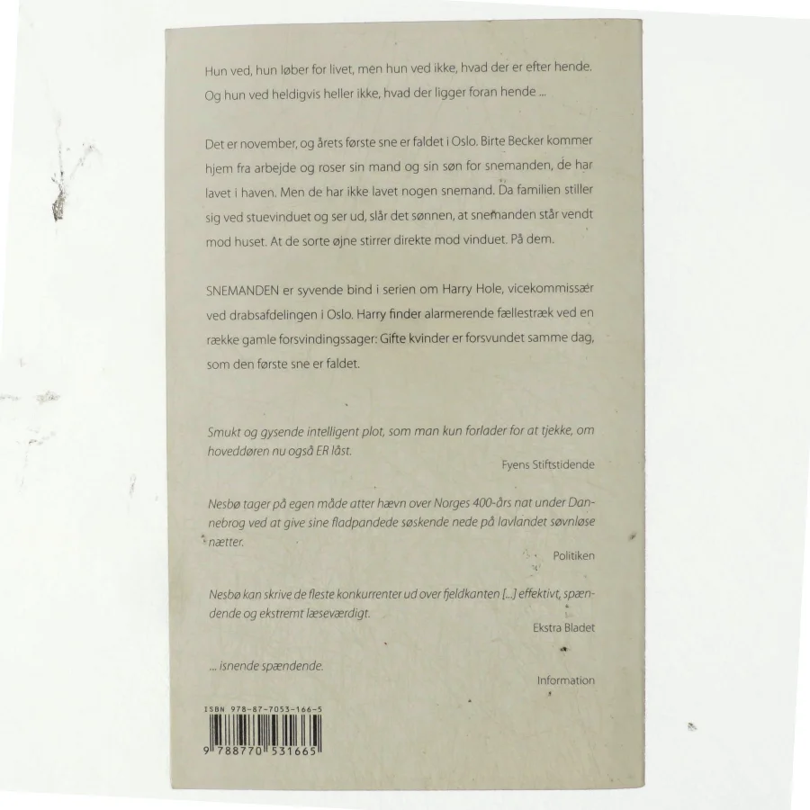 Snemanden af Jo Nesbø (Bog)