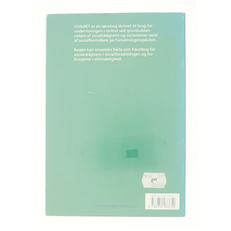 Civilret af Nina Schultz-Lorentzen (Bog)