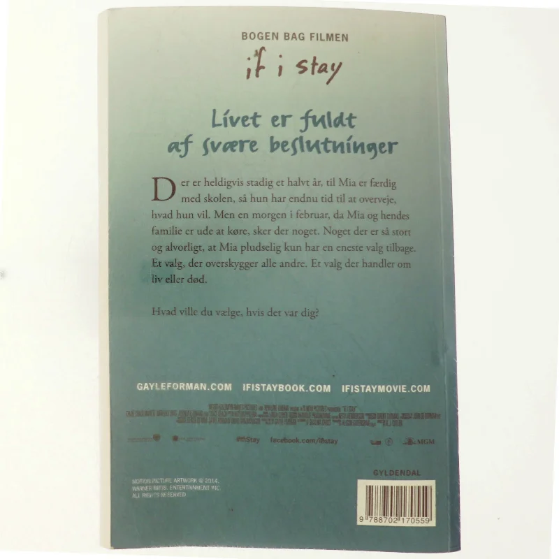 Hvis jeg bliver af Gayle Forman (Bog)