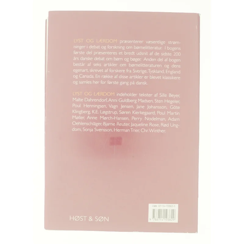 Lyst og lærdom : debat og forskning om børnelitteratur af Torben Weinreich (Bog)
