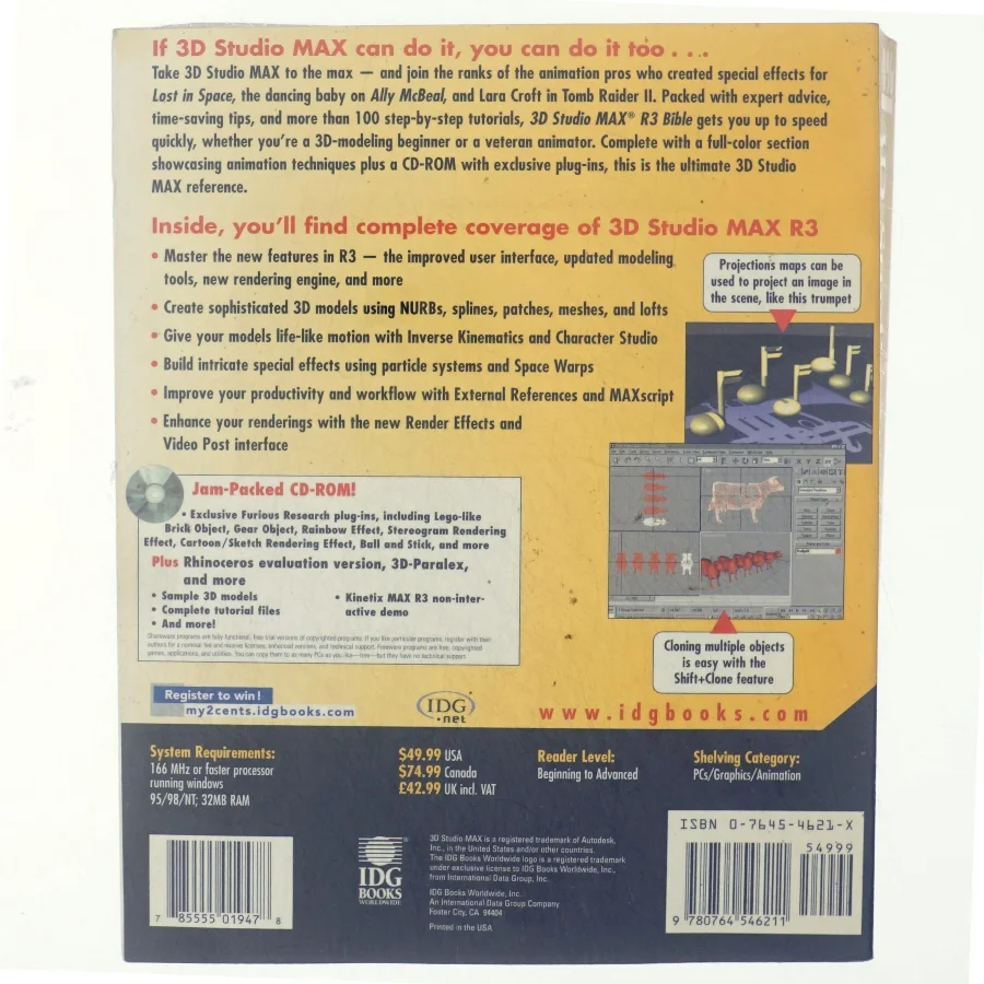 3D Studio MAX R3 bible af Kelly Murdock (Bog)