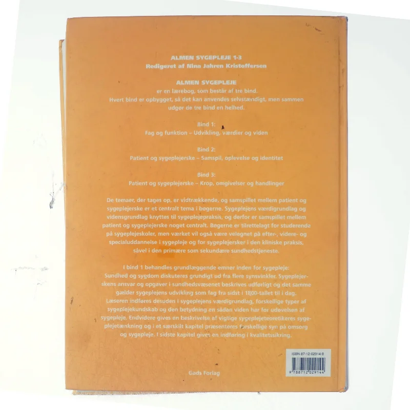 Almen sygepleje. 3 : Patient og sygeplejerske, Krop, omgivelser og handlinger. - 1997 (Bog)