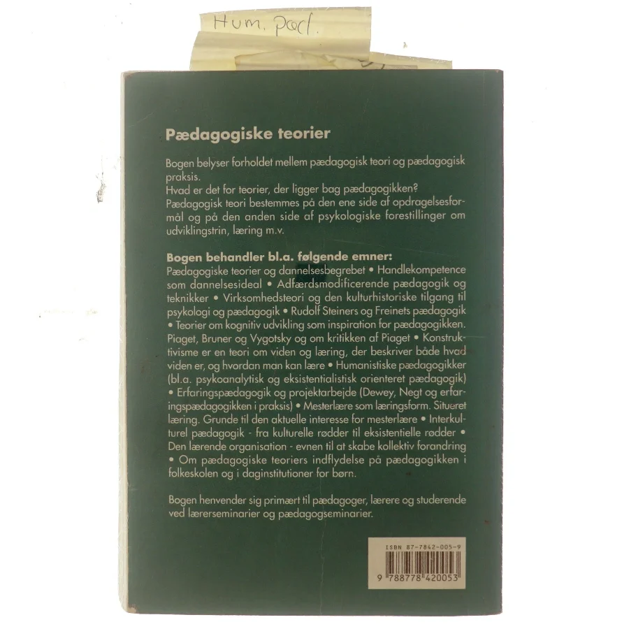 Pædagogiske teorier af Niels Jørgen Bisgaard (Bog)