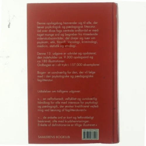 Psykologisk-pædagogisk ordbog (Bog)