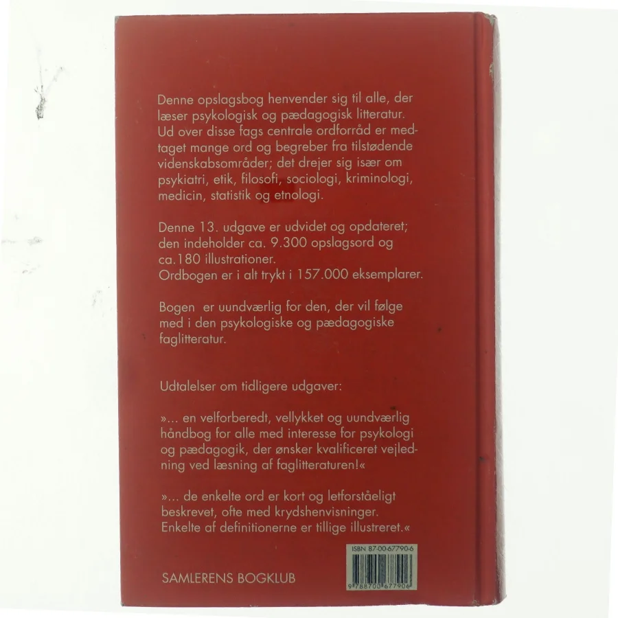 Psykologisk-pædagogisk ordbog (Bog)