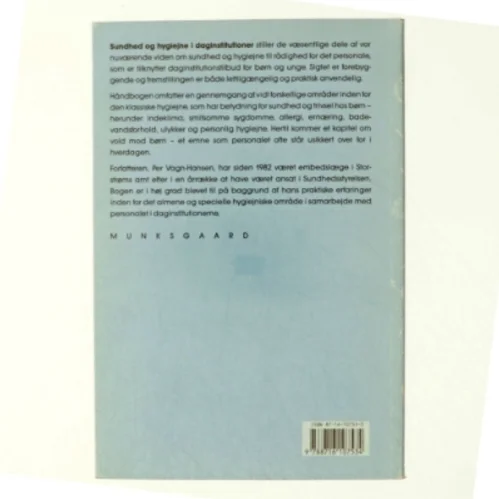 Sundhed og hygiejne i daginstitutioner : en håndbog af Per Vagn-Hansen (Bog)
