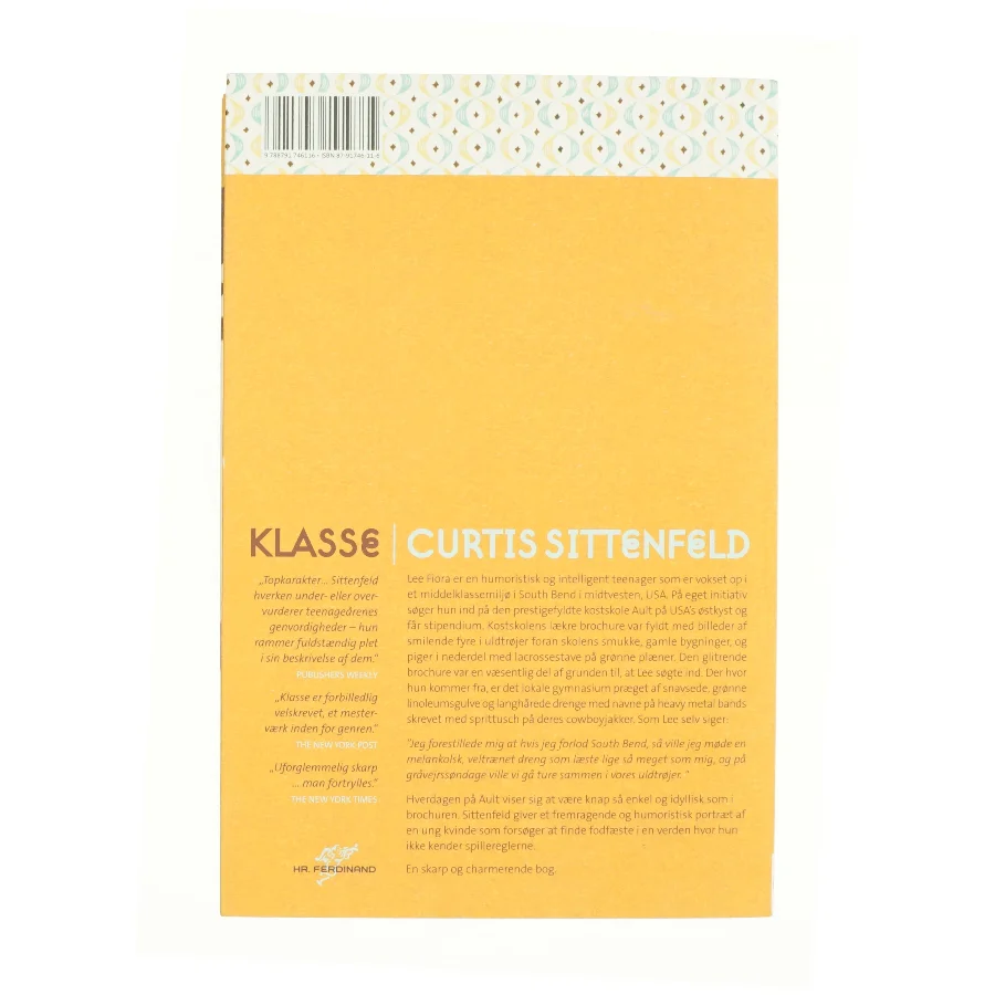 Klasse af Curtis Sittenfeld (Bog)