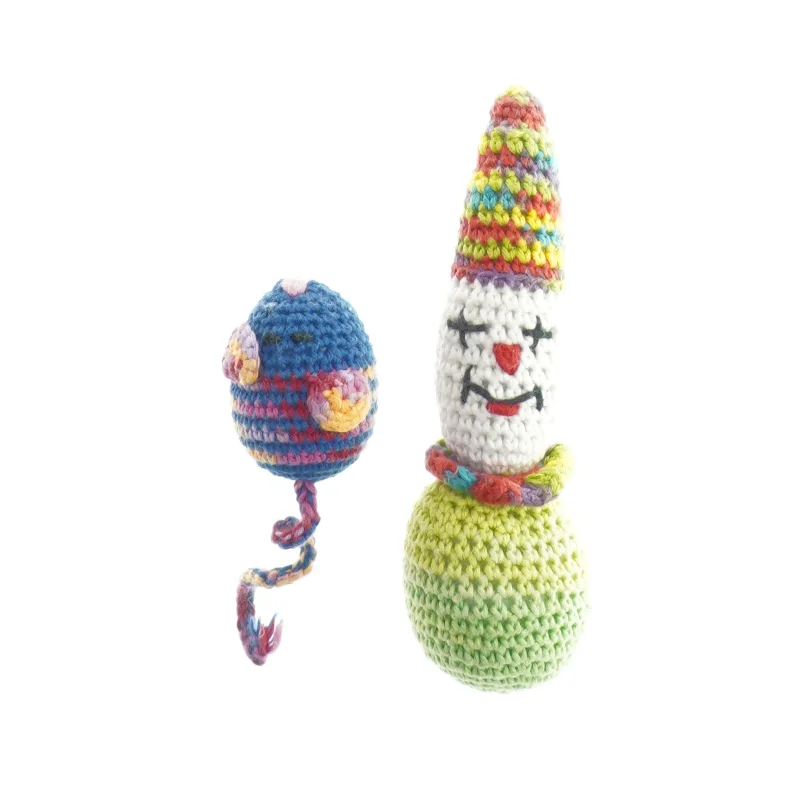 Hæklede bamser (str. 17 x 5 og 6 x 4 cm)