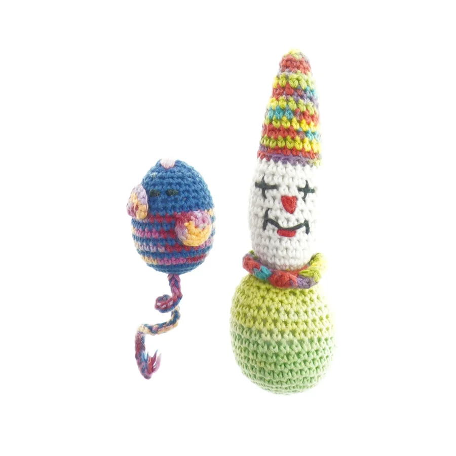 Hæklede bamser (str. 17 x 5 og 6 x 4 cm)