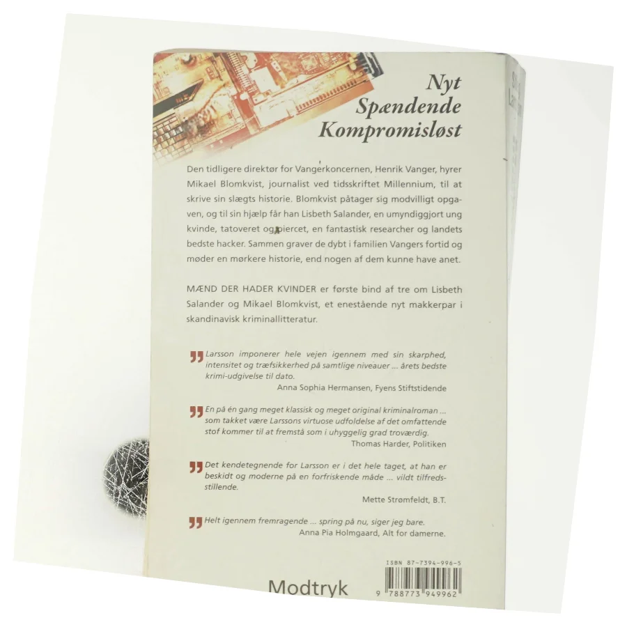 Mænd der hader kvinder af Stieg Larsson, Stieg Larsson (Bog)