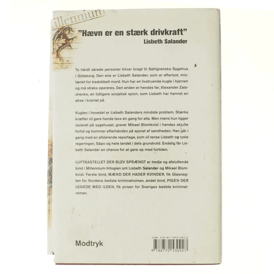 Luftkastellet der blev sprængt af Stieg Larsson