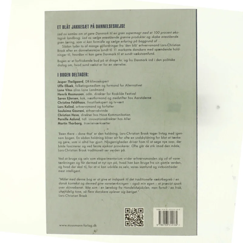 Vilje til forandring af Lars-Christian Brask (Bog)