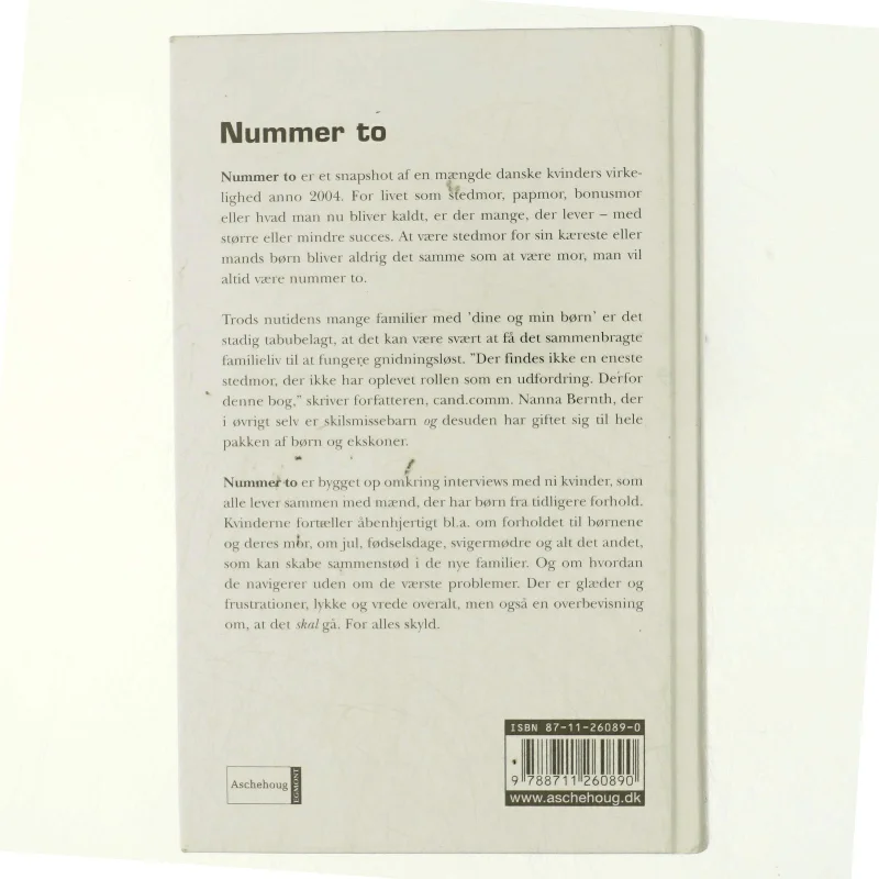 Nummer to af Nanna Bernth (Bog)