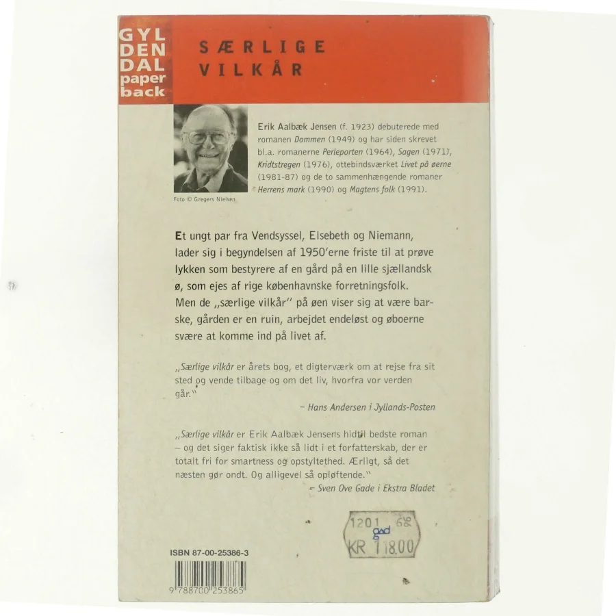 Særlige vilkår : roman af Erik Aalbæk Jensen (Bog)