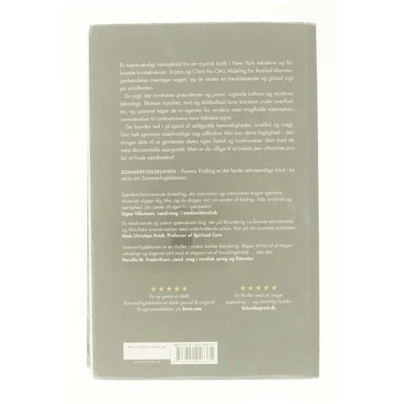 Pavens yndling af Troels M. Palshof (Bog)