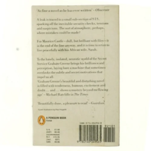 The human factor af Graham Greene (Bog)