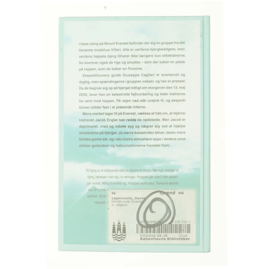 Himlen over Everest af David Lagercrantz (Bog)