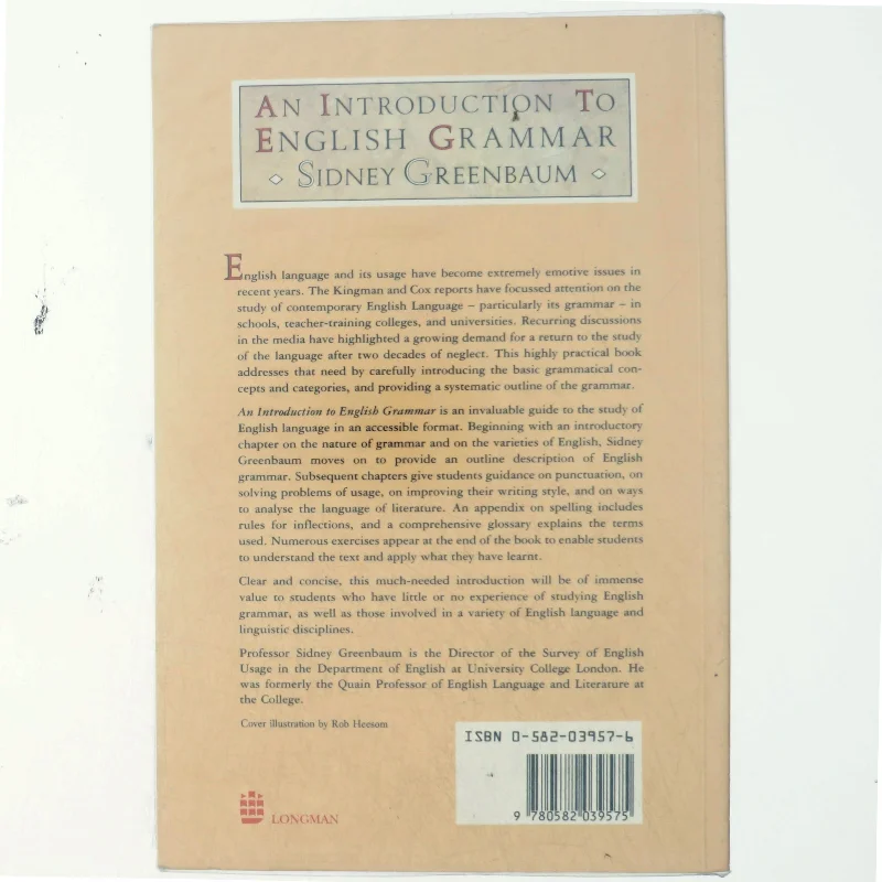 An introduction to English grammar af Sidney Greenbaum (Bog)