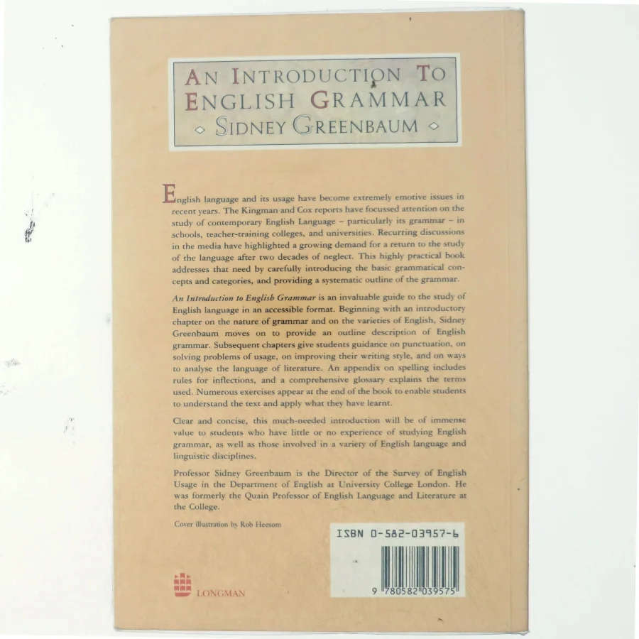 An introduction to English grammar af Sidney Greenbaum (Bog)