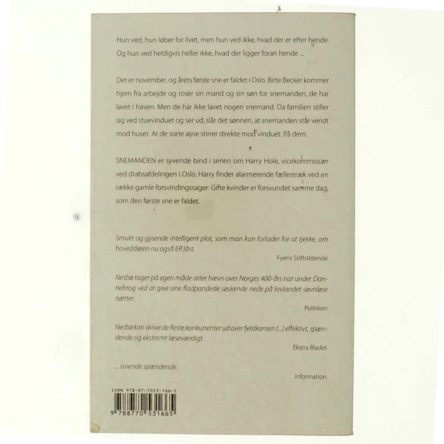 Snemanden af Jo Nesbø (Bog)