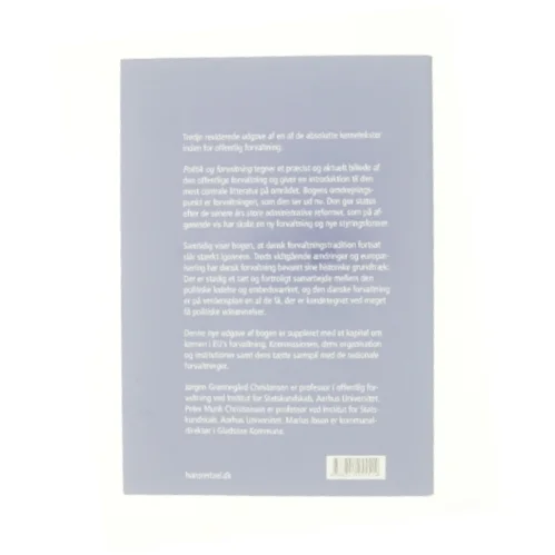 Politik og forvaltning af Marius Ibsen (Bog)