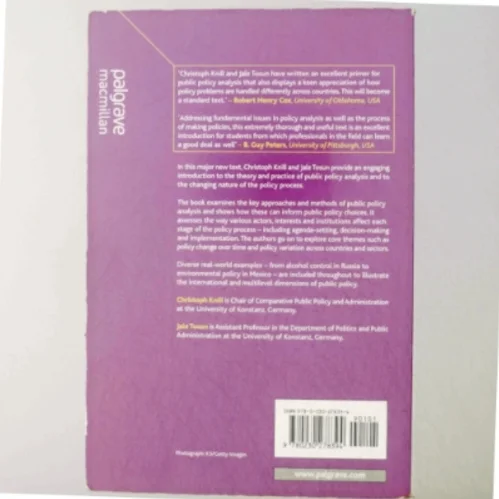 Public policy : a new introduction (Bog)