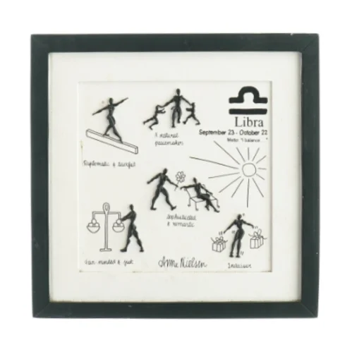 Billedramme med billedet (str. 23 x 23 cm)