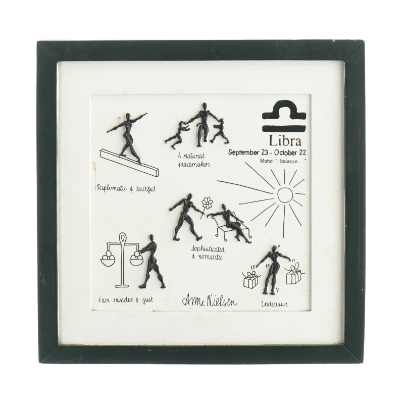 Billedramme med billedet (str. 23 x 23 cm)