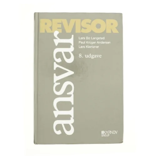 Revisor ansvar af Lars bo Langsted, Paul Krüger Andersen og Lars Kiertzner (Bog)