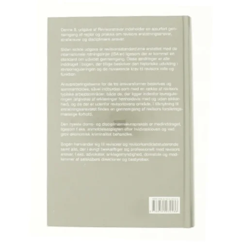 Revisor ansvar af Lars bo Langsted, Paul Krüger Andersen og Lars Kiertzner (Bog)