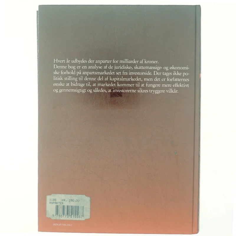 Anparter i juridisk, skattemæssig og økonomisk belysning af Paul Krüger Andersen (Bog)