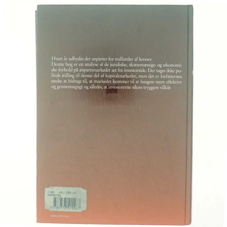 Anparter i juridisk, skattemæssig og økonomisk belysning af Paul Krüger Andersen (Bog)