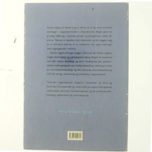 Hvordan organisationer fungerer : indføring i organisation og ledelse (Bog)