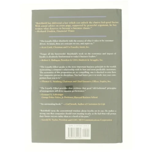 The Loyalty Effect : the Hidden Force Behind Growth, Profits, and Lasting Value by Frederick F., Teal, Thomas Reichheld af Reichheld, Frederick F. / Teal, Thomas (Bog)