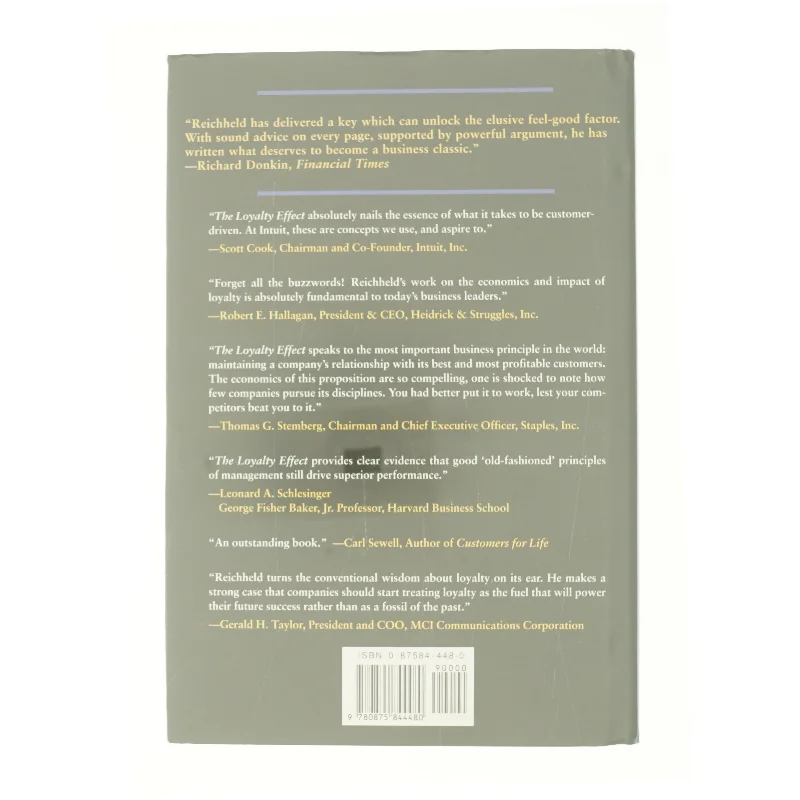 The Loyalty Effect : the Hidden Force Behind Growth, Profits, and Lasting Value by Frederick F., Teal, Thomas Reichheld af Reichheld, Frederick F. / Teal, Thomas (Bog)