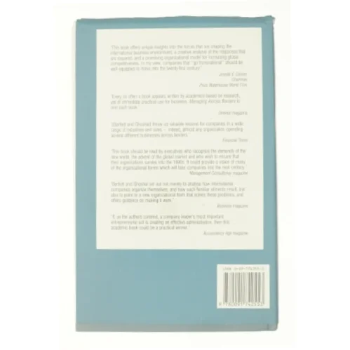 Managing Across Borders: the Transnational Solution af Bartlett, Christopher a.; Ghoshal, Sumantra (Bog)