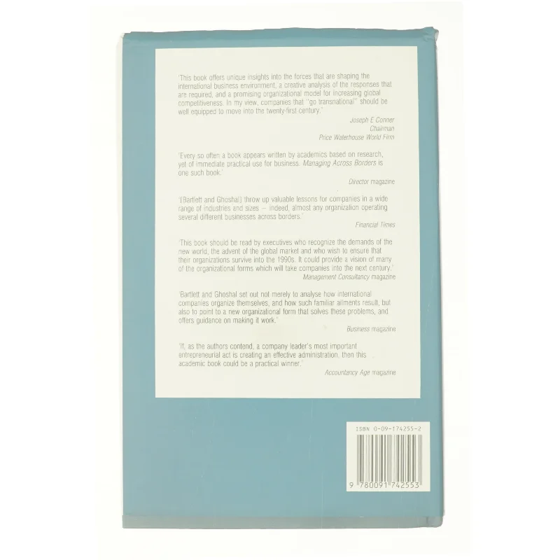 Managing Across Borders: the Transnational Solution af Bartlett, Christopher a.; Ghoshal, Sumantra (Bog)