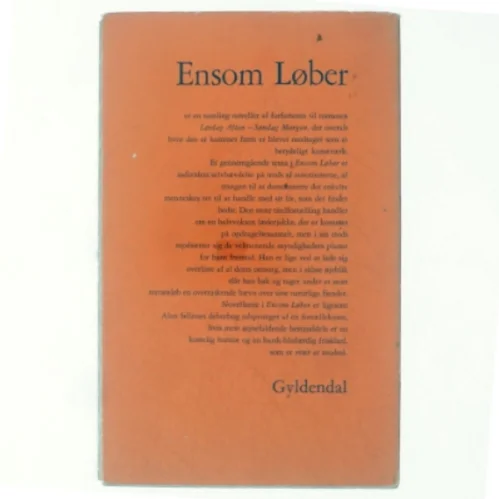 Ensom løber af Alan Sillitoe