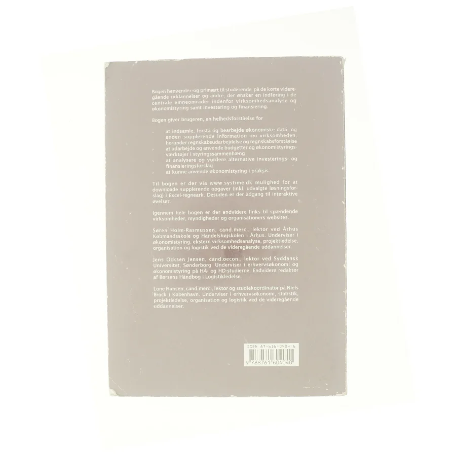 Økonomisk styring og virksomhedsanalyse : i et markedsorienteret perspektiv (Bog)