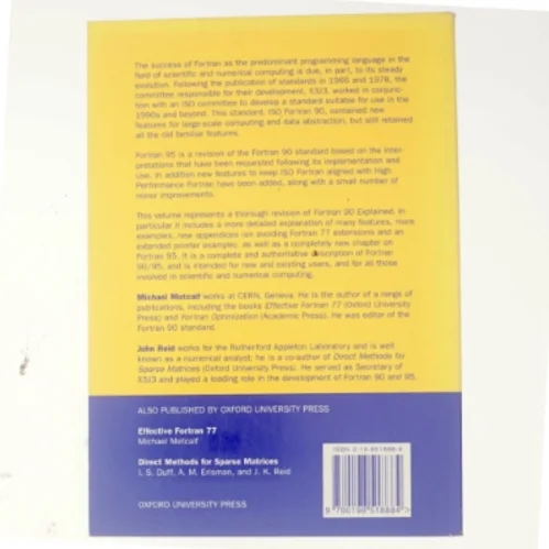 FORTRAN 90/95 explained (Bog)